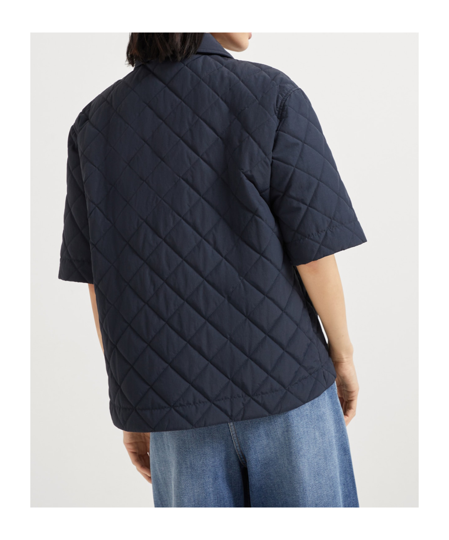 Brunello Cucinelli Outerwear With Monili In Blue