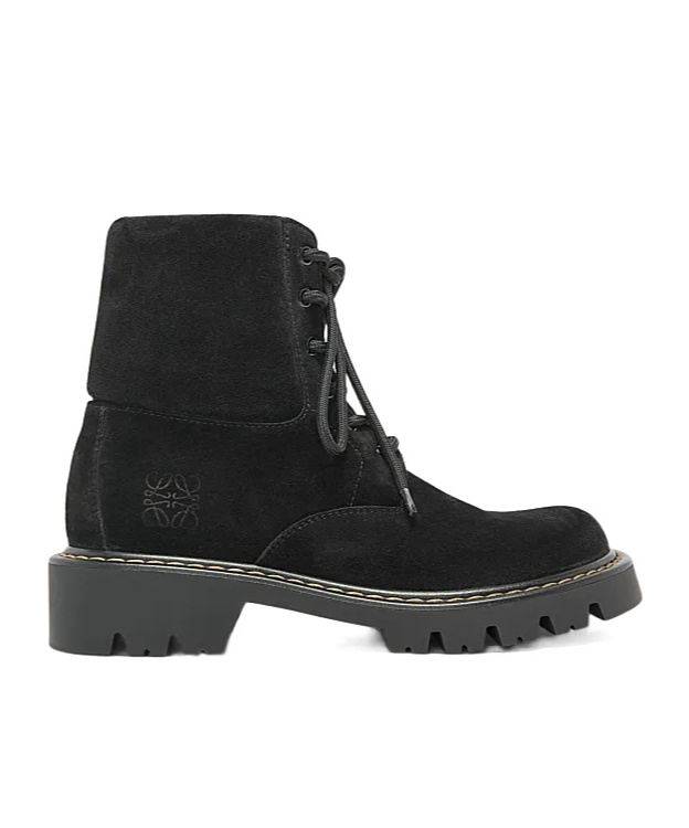 Loewe Sierra Short Boots In Black