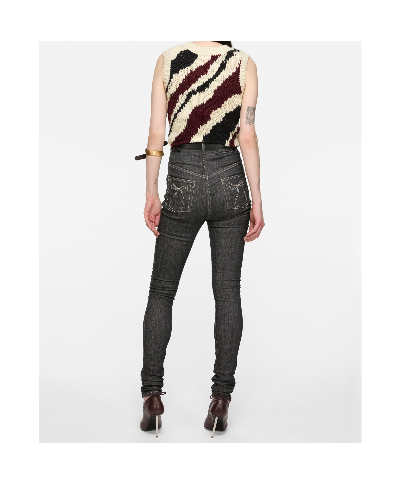 Acne Studios Sleeveless Knitted Vest In Multi