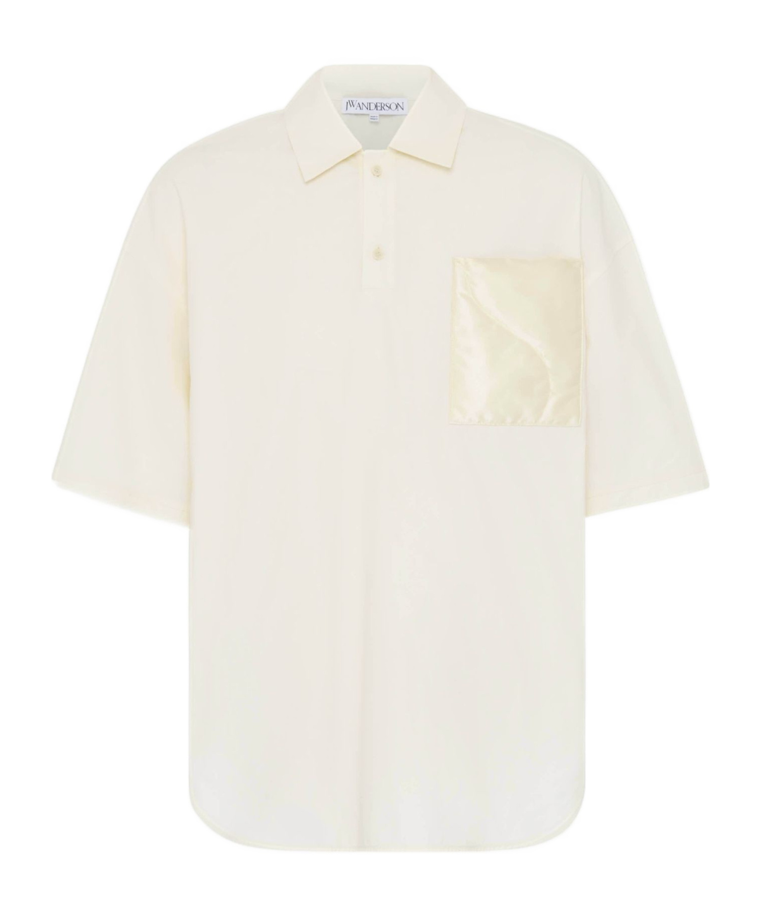 Jw Anderson Quilted Pocket Polo Top In White