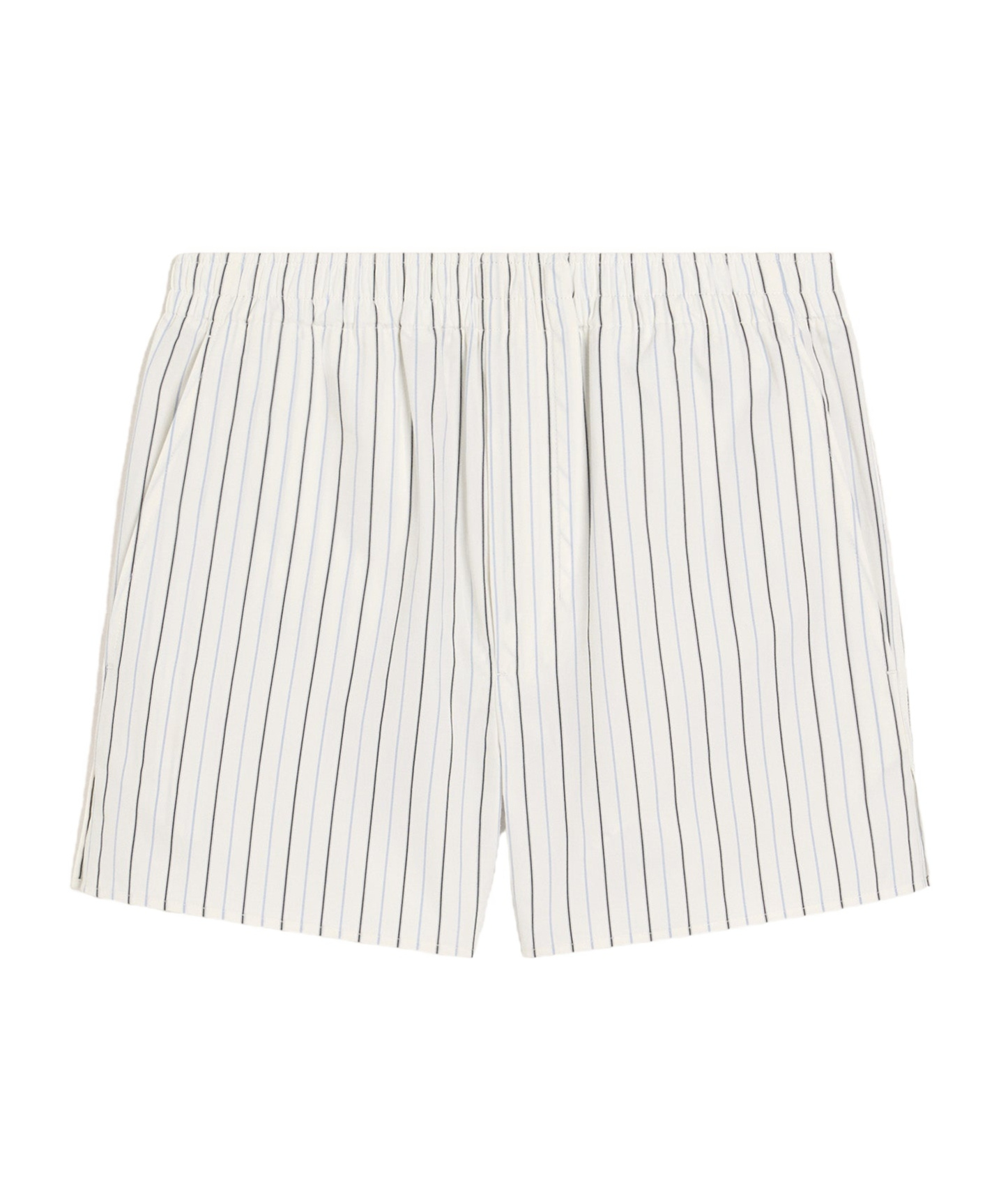 Shop Ami Alexandre Mattiussi Striped Shorts In White