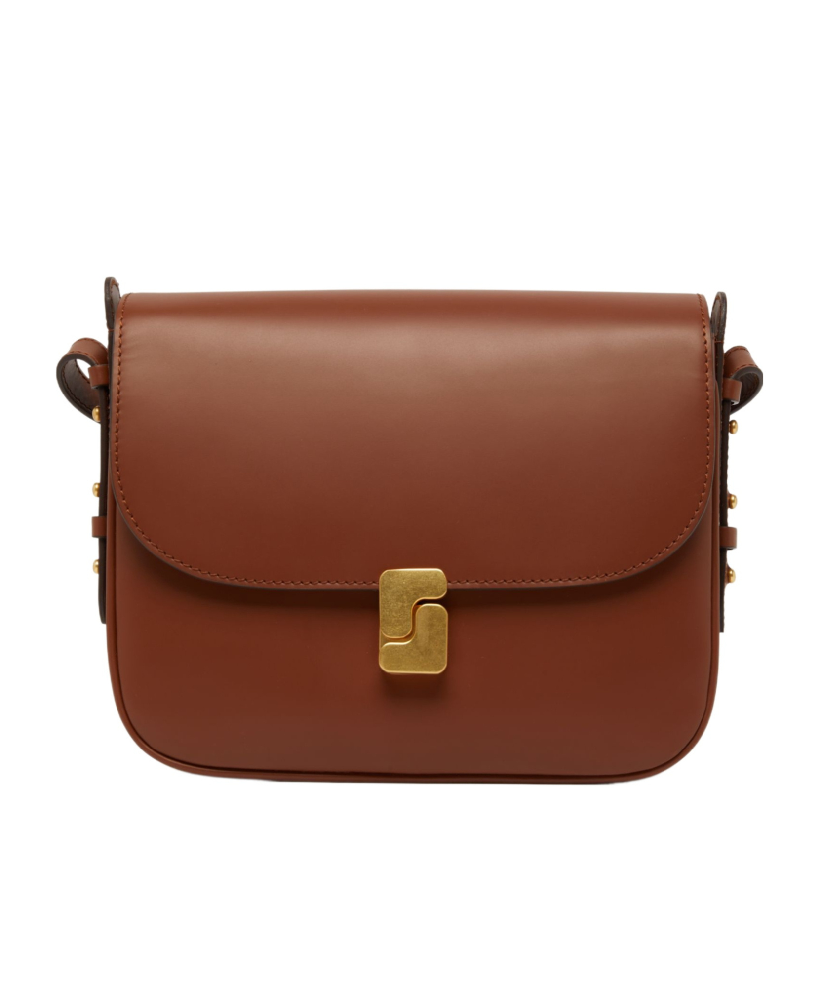 Soeur Flip Shoulder Bag In Noisette