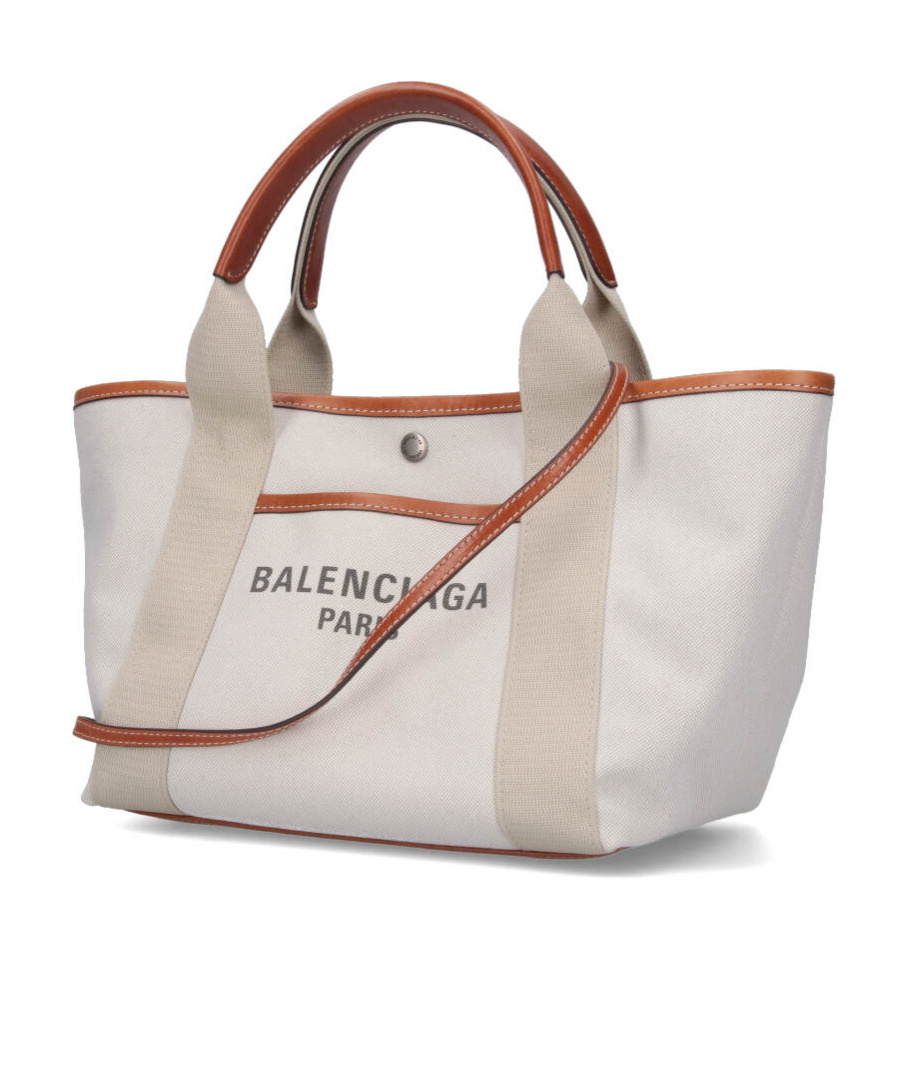 Balenciaga Sand Canvas Small Biarritz Shopping Bag
