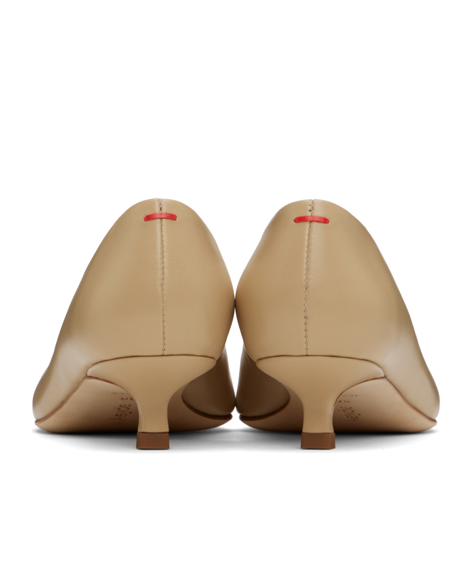 Aeyde Beige Clara Heels In Nude