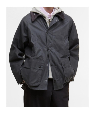 Barbour Long-sleeved Straight-hem Jacket In Black