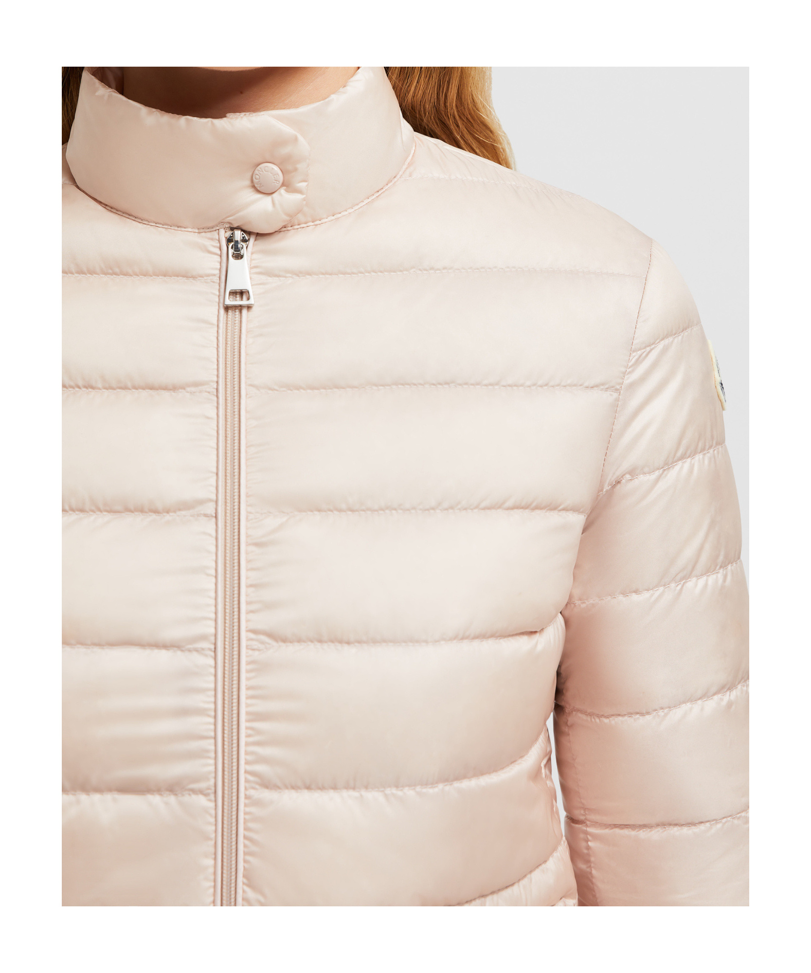 Shop Moncler Lans Foldable Short Down Jacket In Pink