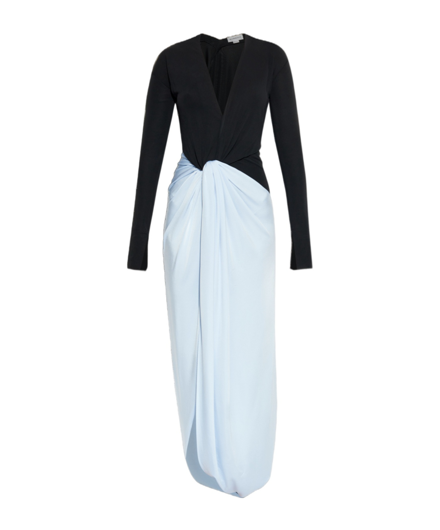 Victoria Beckham Long-sleeved Dress In Blue