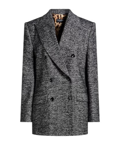 Dolce & Gabbana Doublebreasted Blazer In Black