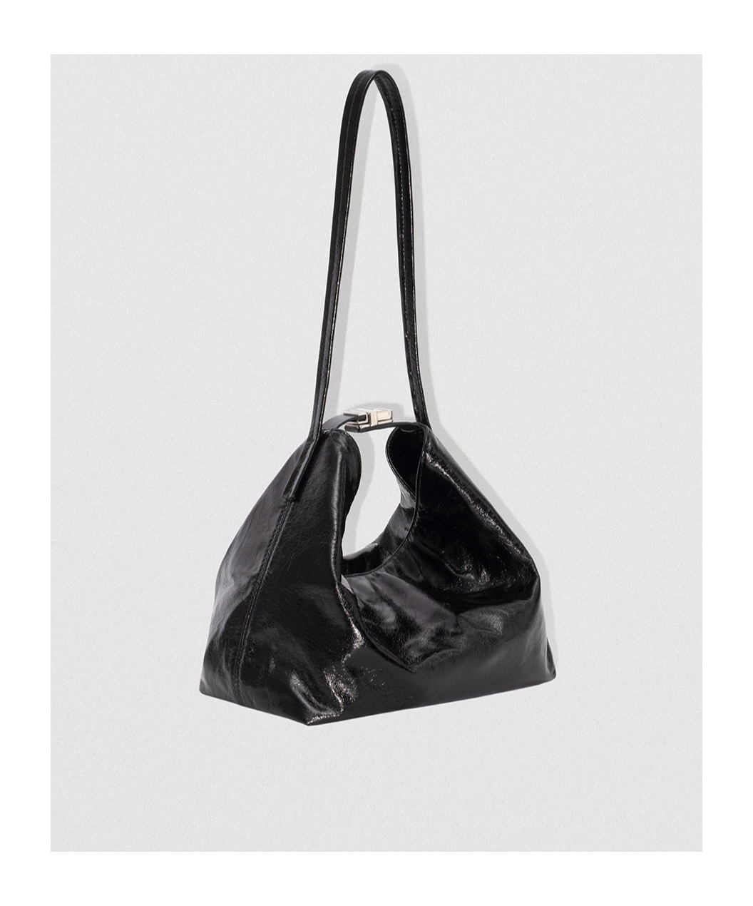 By Far Logo Shoulder Bag In Black