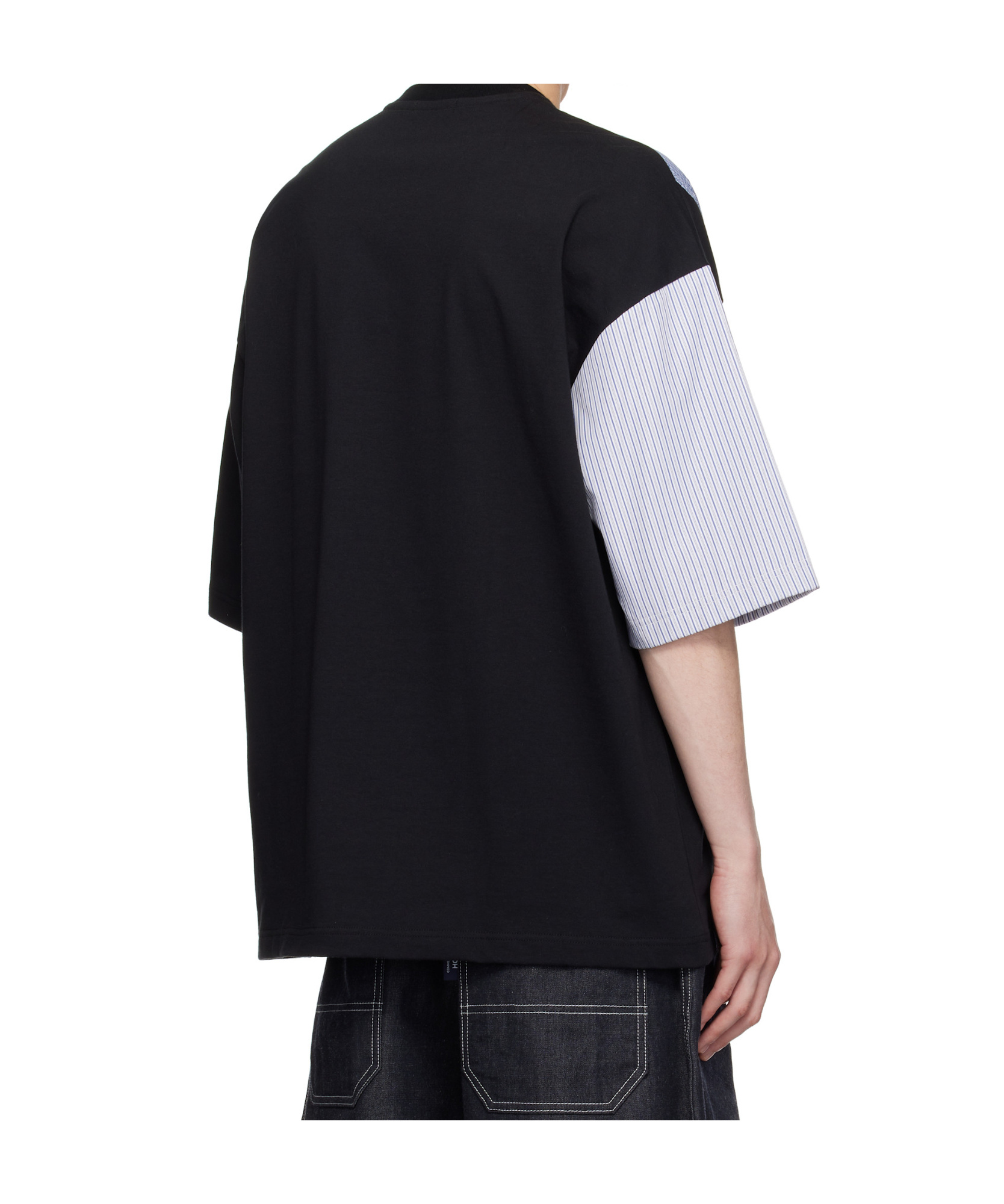 Comme Des Garçons Black Multi Fabrics Mix T-shirt