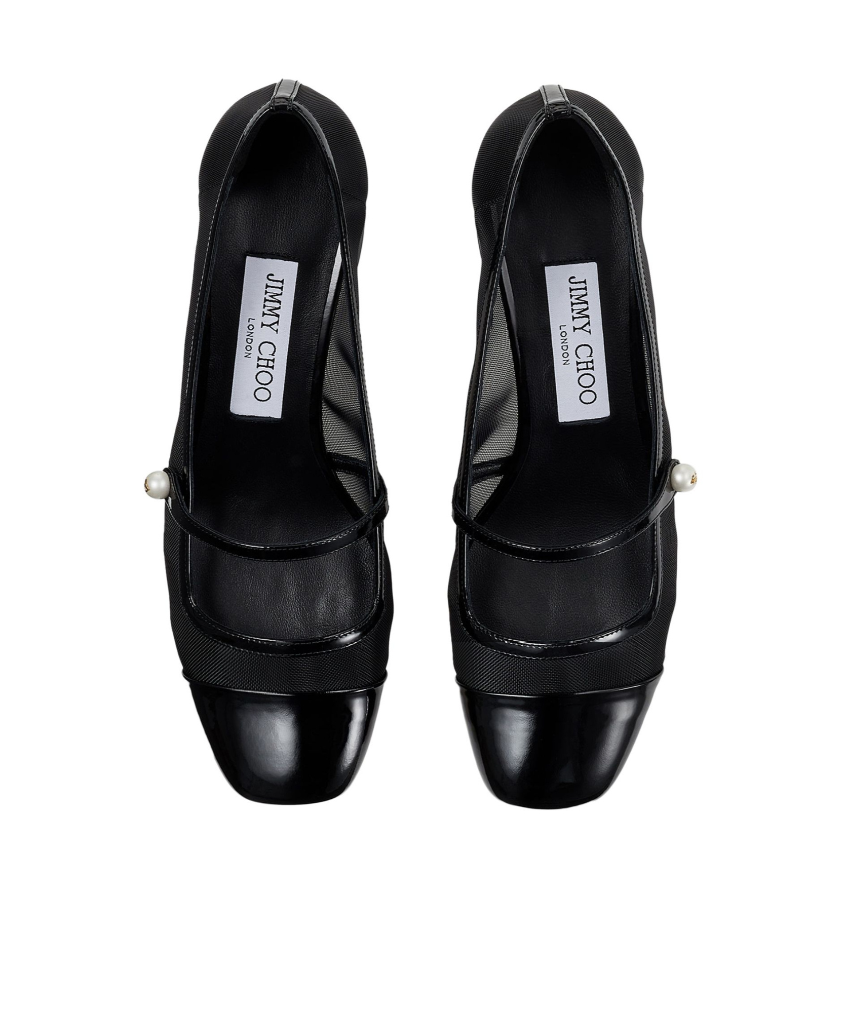 Shop Jimmy Choo Elisa 45 Shallow High Heels In Black