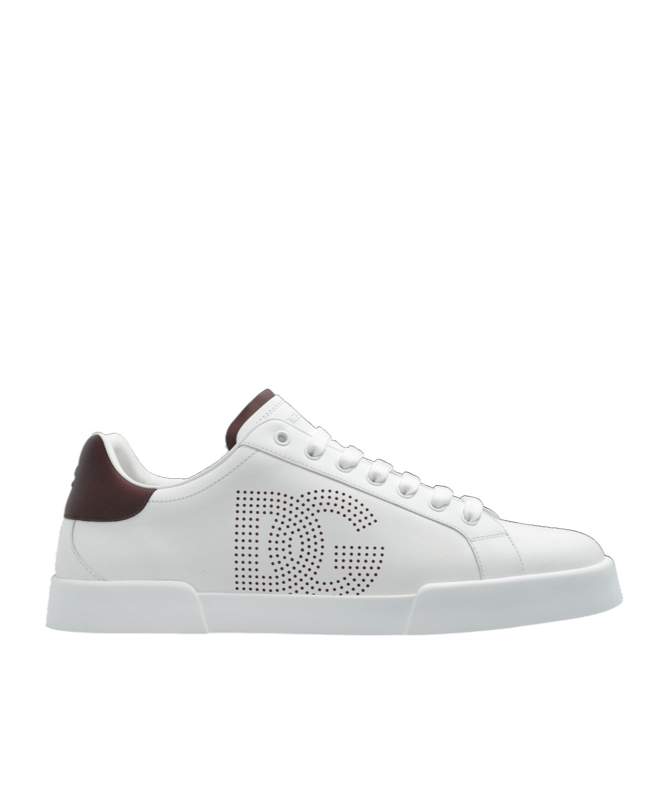 Dolce & Gabbana Round Head Low-cut Sneakers In White