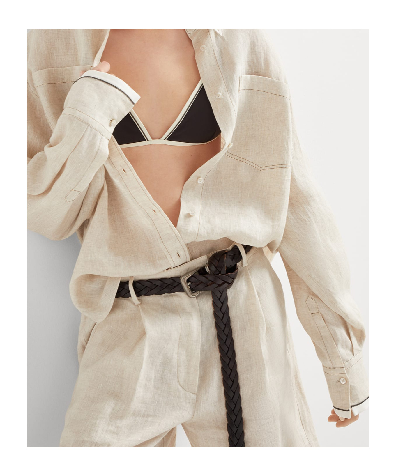 Brunello Cucinelli Contrasting-trim Bikini Briefs