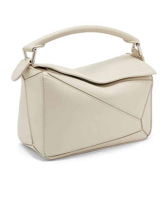 Loewe Puzzle Bag Small Sea Salt Women In White