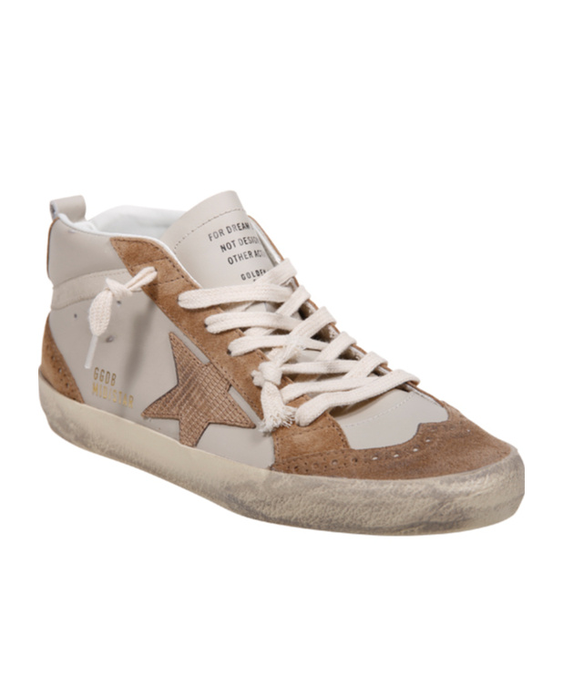 Golden Goose Lace-up High-top Casual Shoes In Gray