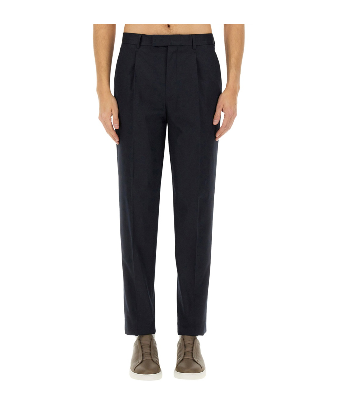 ZEGNA BELT LOOPS CASUAL PANTS
