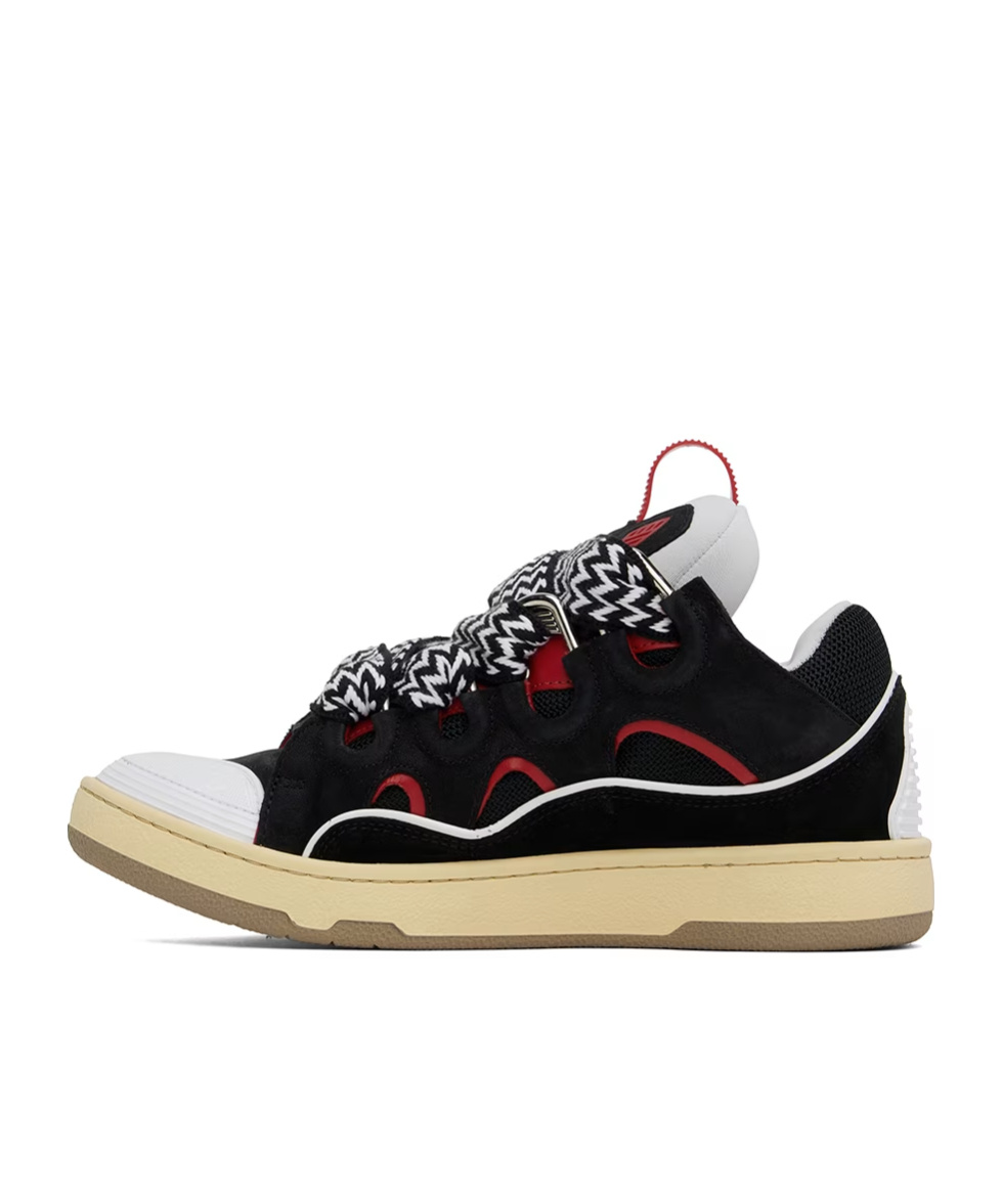 LANVIN LOGO-LACING LOW-CUT SNEAKERS