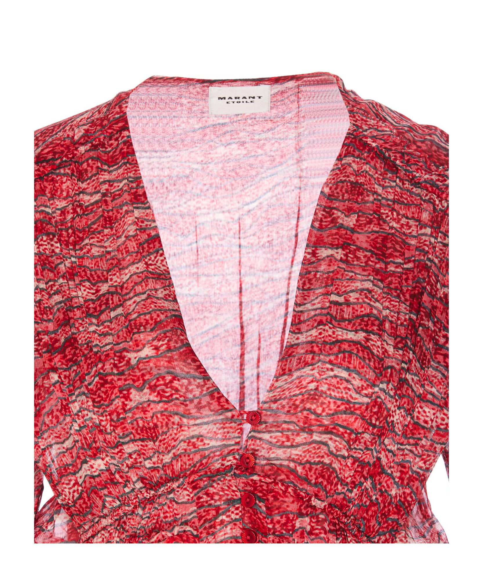 Shop Isabel Marant Étoile Axeline Blouse In Red