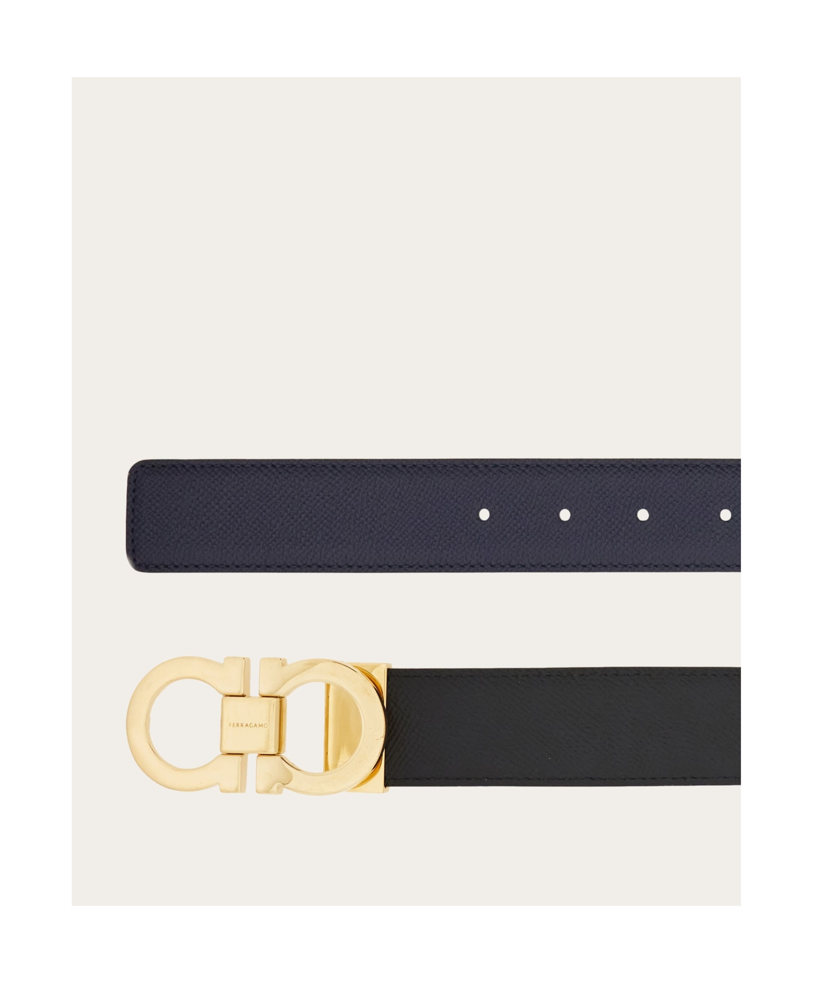 Ferragamo Gancini Belt In Black
