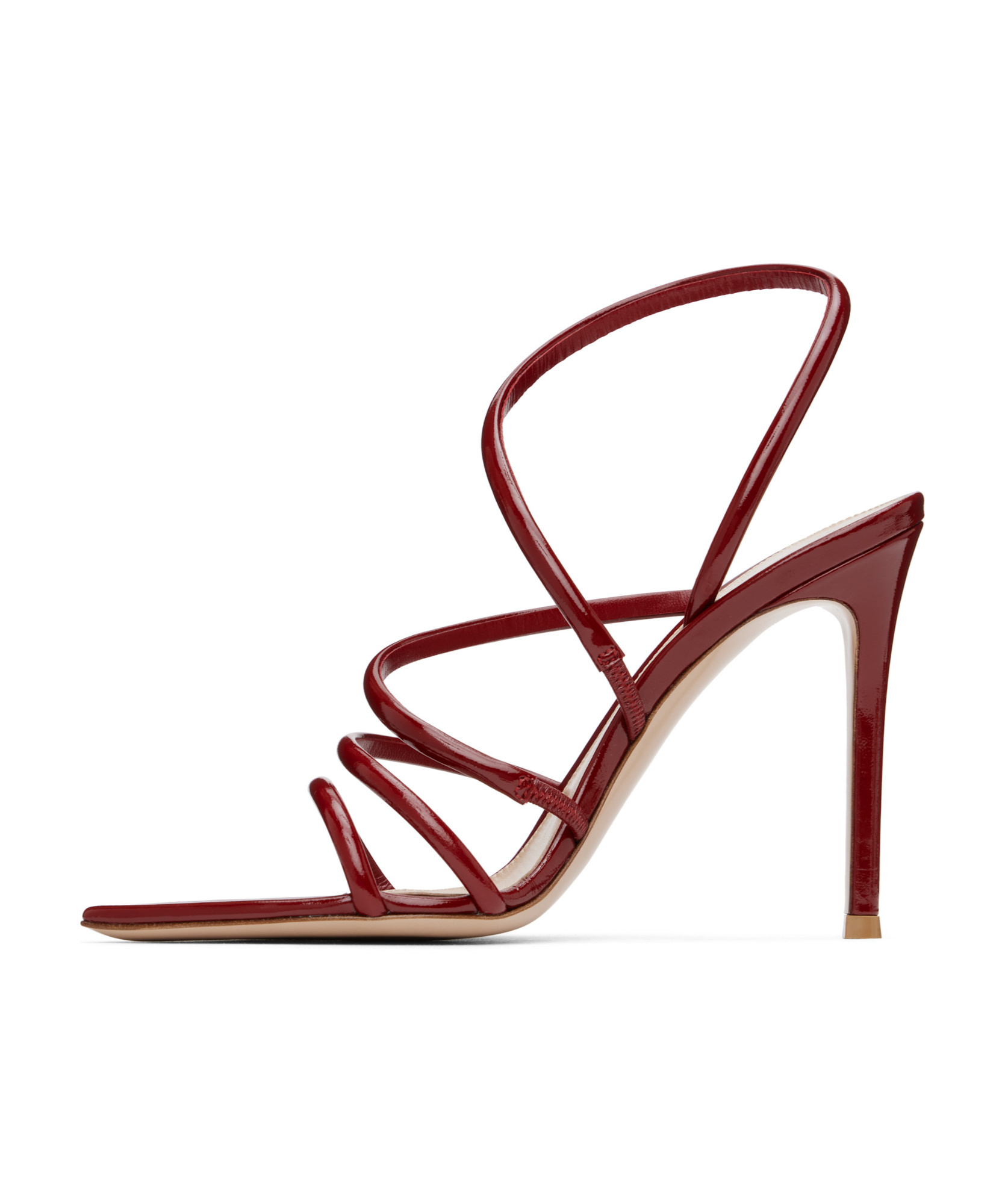 Gianvito Rossi Red Ettie Heeled Sandals In Red