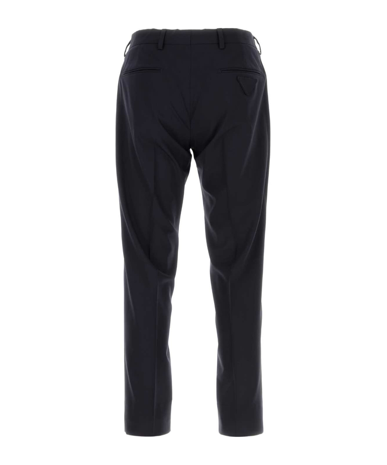 Prada Belt Loops Slacks In Blue