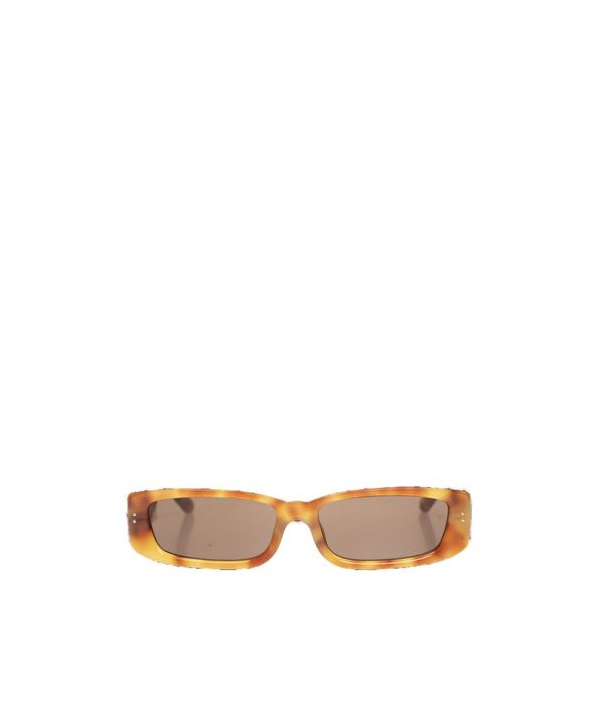 Linda Farrow Talita Rectangular Frame Sunglasses In Multi