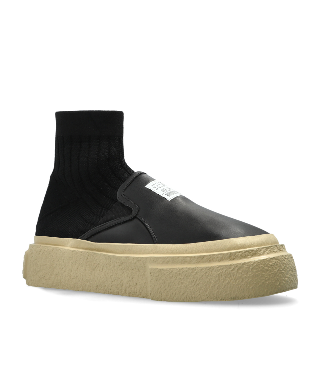 Shop Mm6 Maison Margiela Sock-insert Sneakers In Black