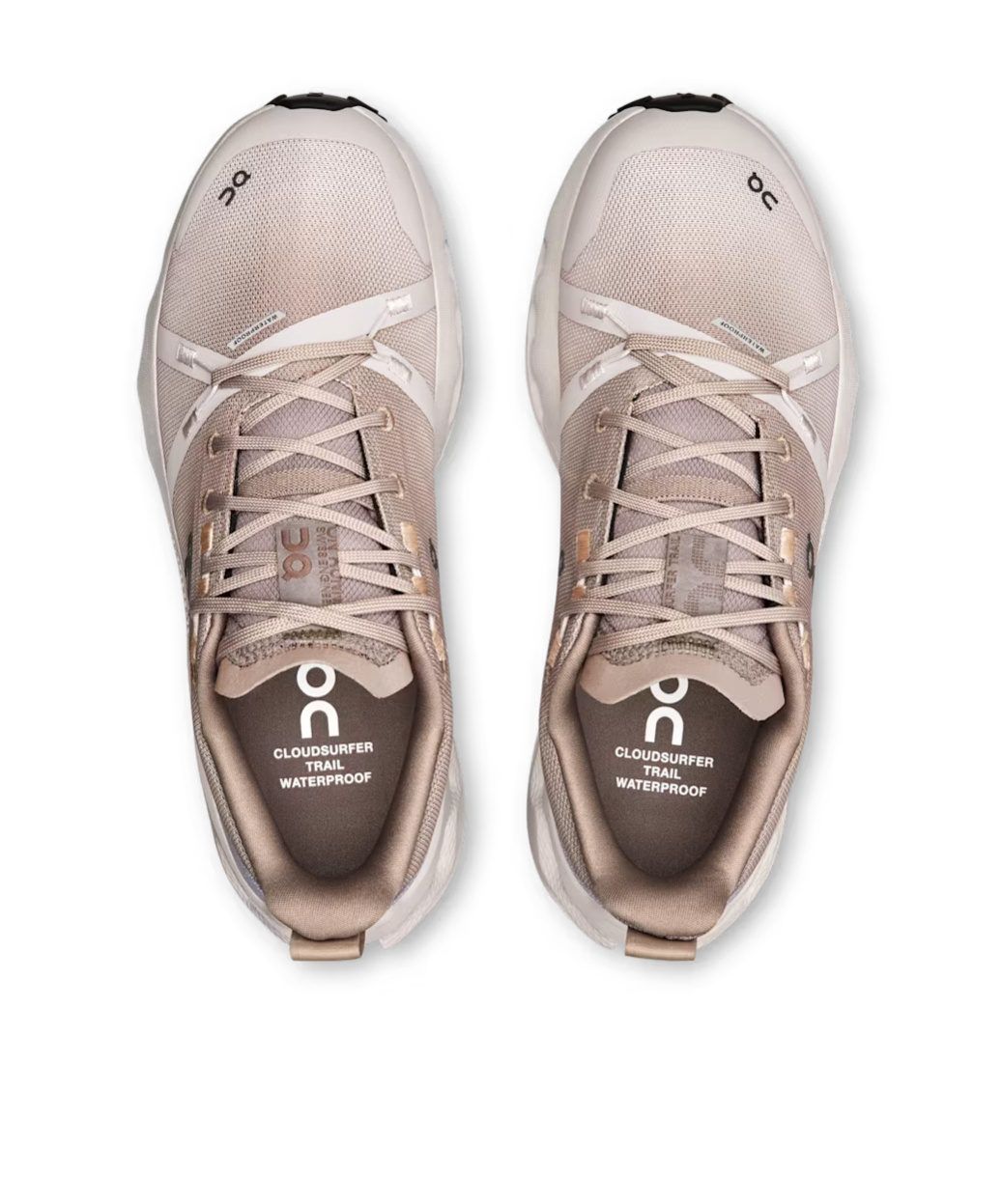 On Cloudsurfer Trail Waterproof Sneakers In White