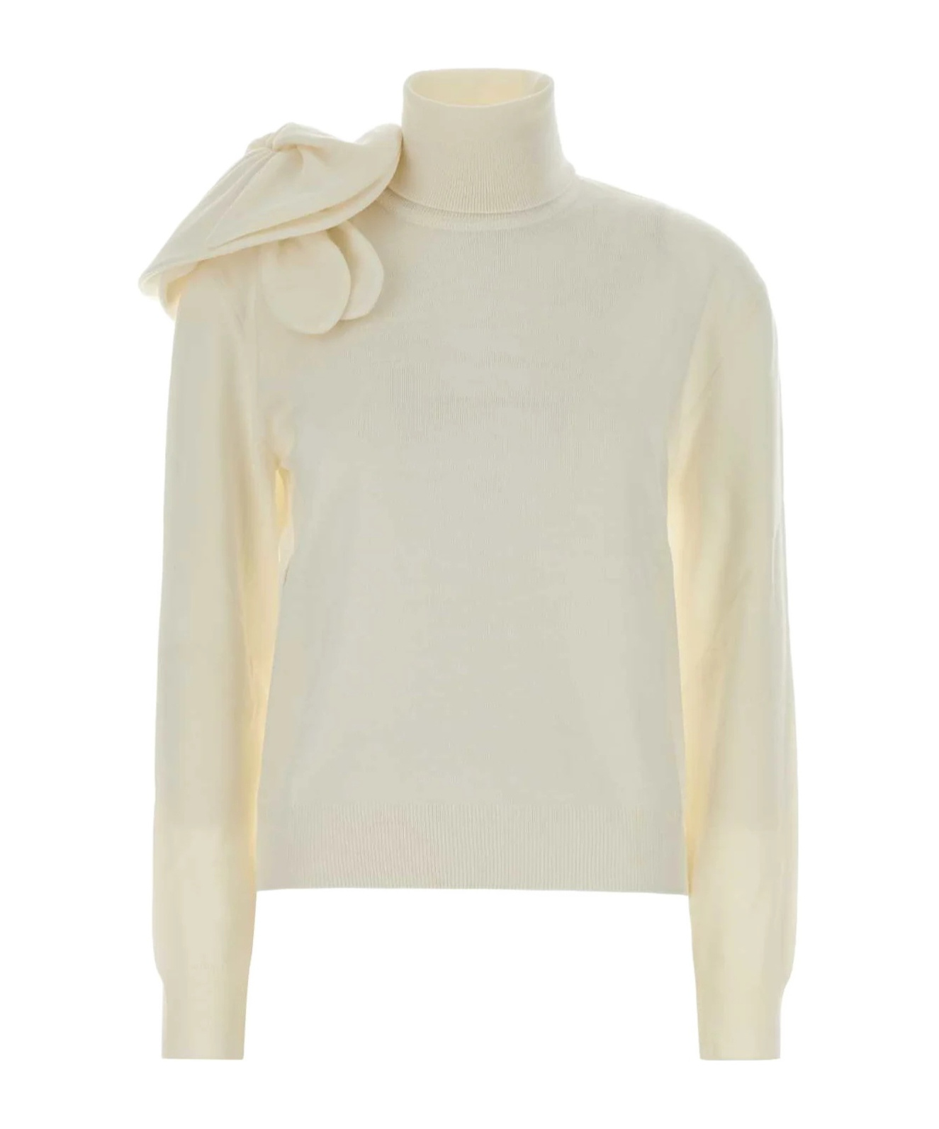 Moschino 3d Flower Sweater In White