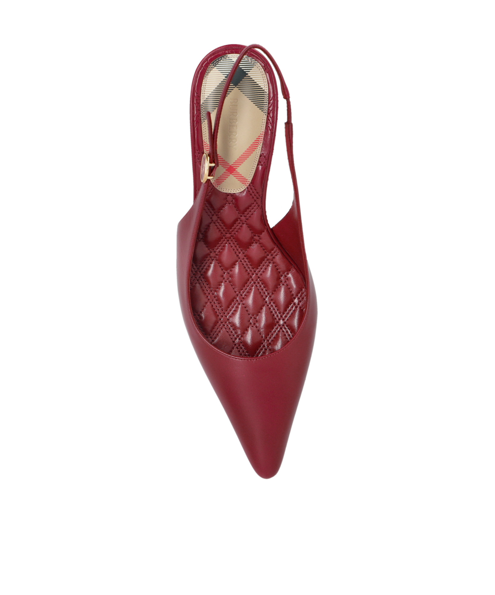 Burberry Dame Leather Slingback Pumps