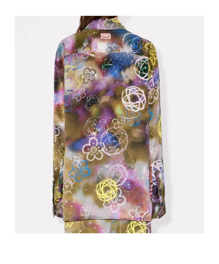 Kenzo X Futura 2000 Floral-atom Shirt In Multi