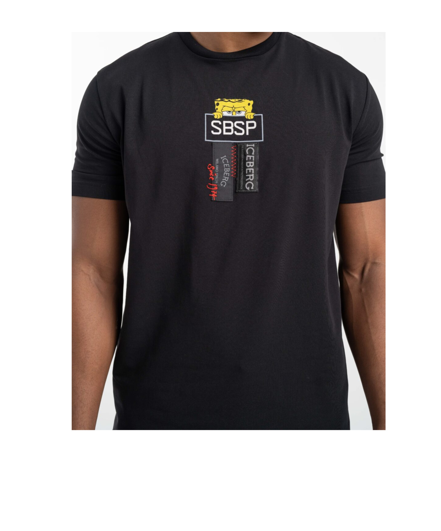 Iceberg Spongebob-print T-shirt In Black