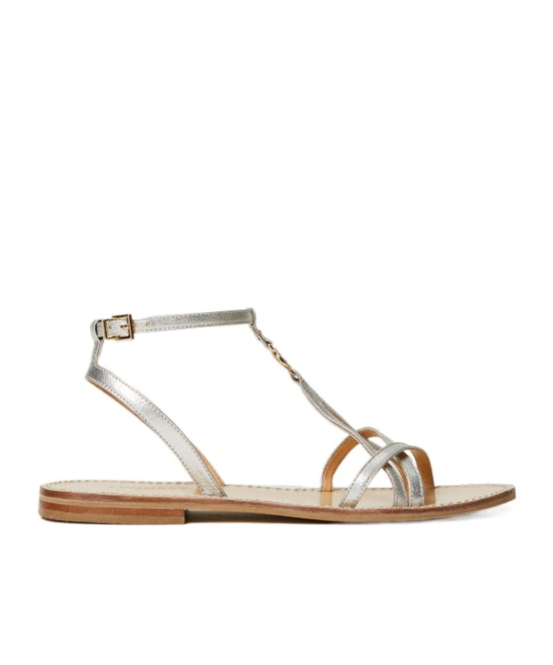 Twinset Strap Flat Sandals In Nude