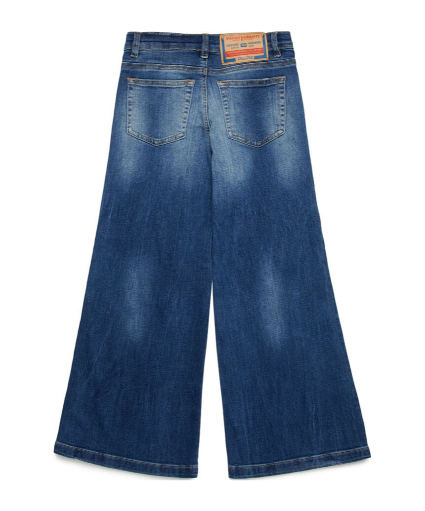 Diesel Wide-legged Jeans In Blue