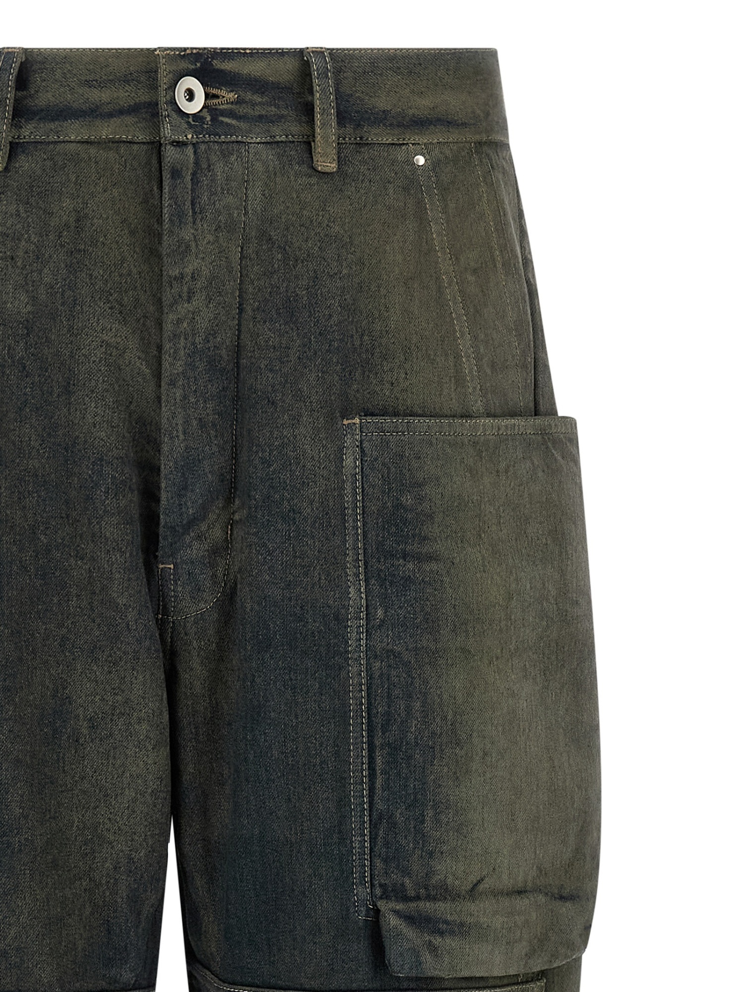 Rick Owens Cargo Pockets Trousers With Belt Loops In Black
