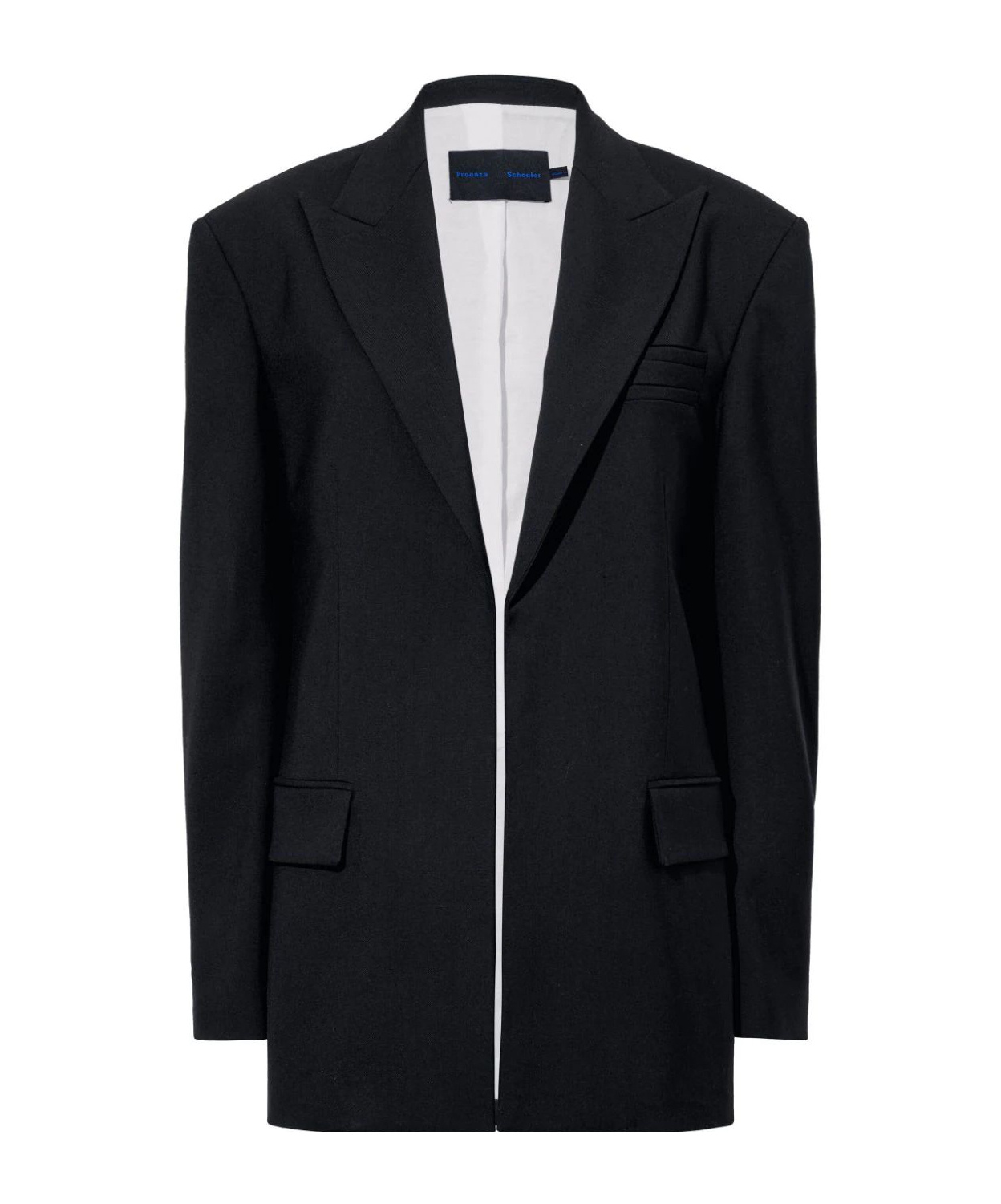 Proenza Schouler Devon Shearing Wool Suit Jacket In Black
