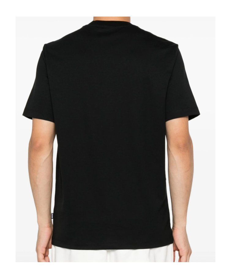 Hugo Boss Logo-detail Cotton T-shirt In Black