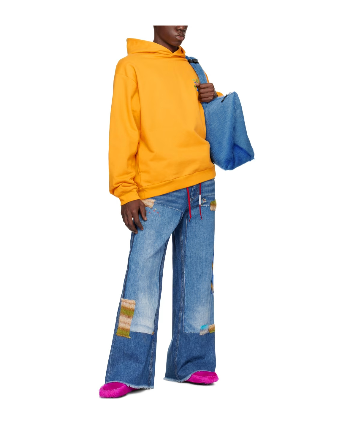 MARNI DRIPPING FLOWER LOGO HOODIE