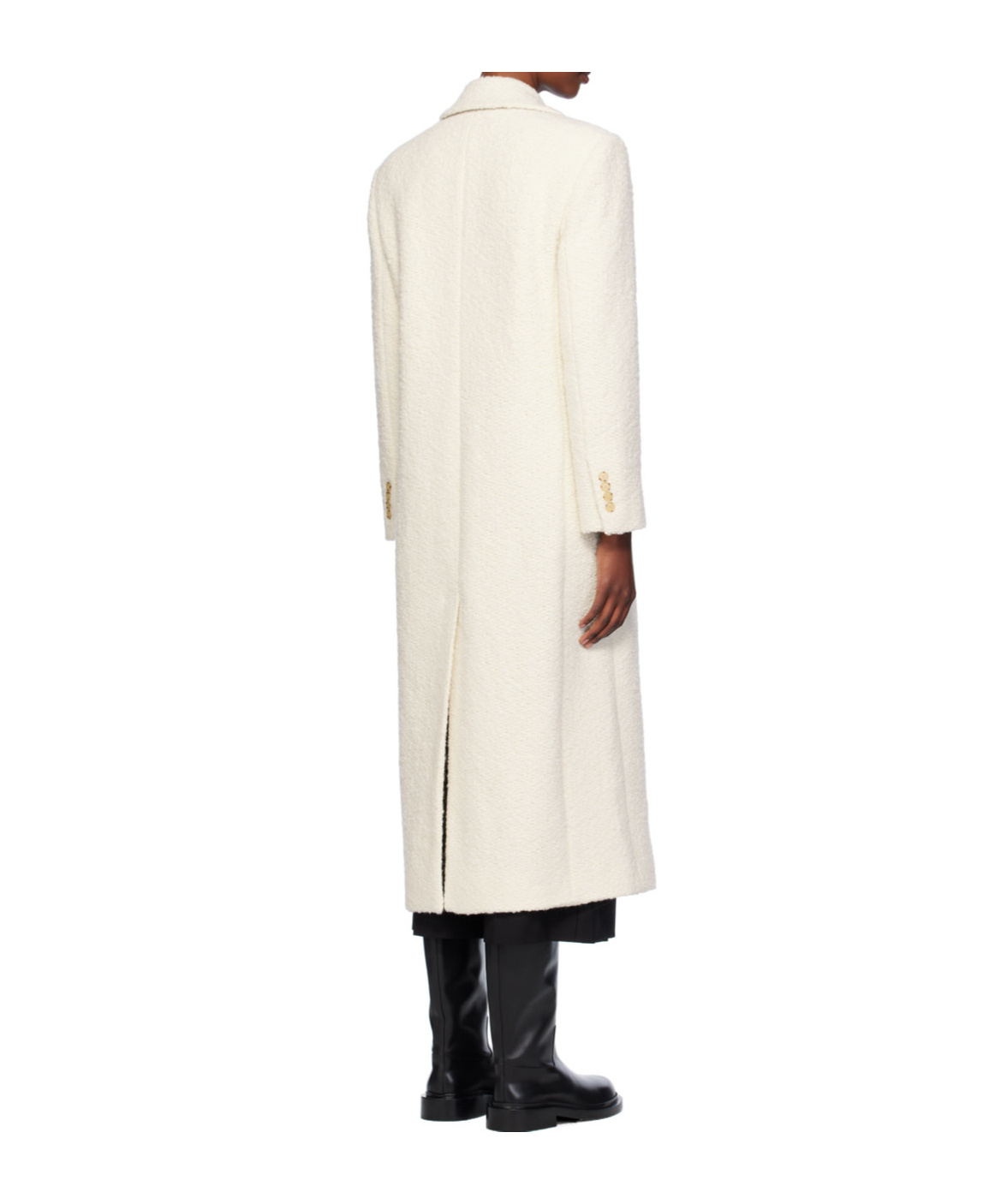 Hugo Boss Long-sleeved Coat In White