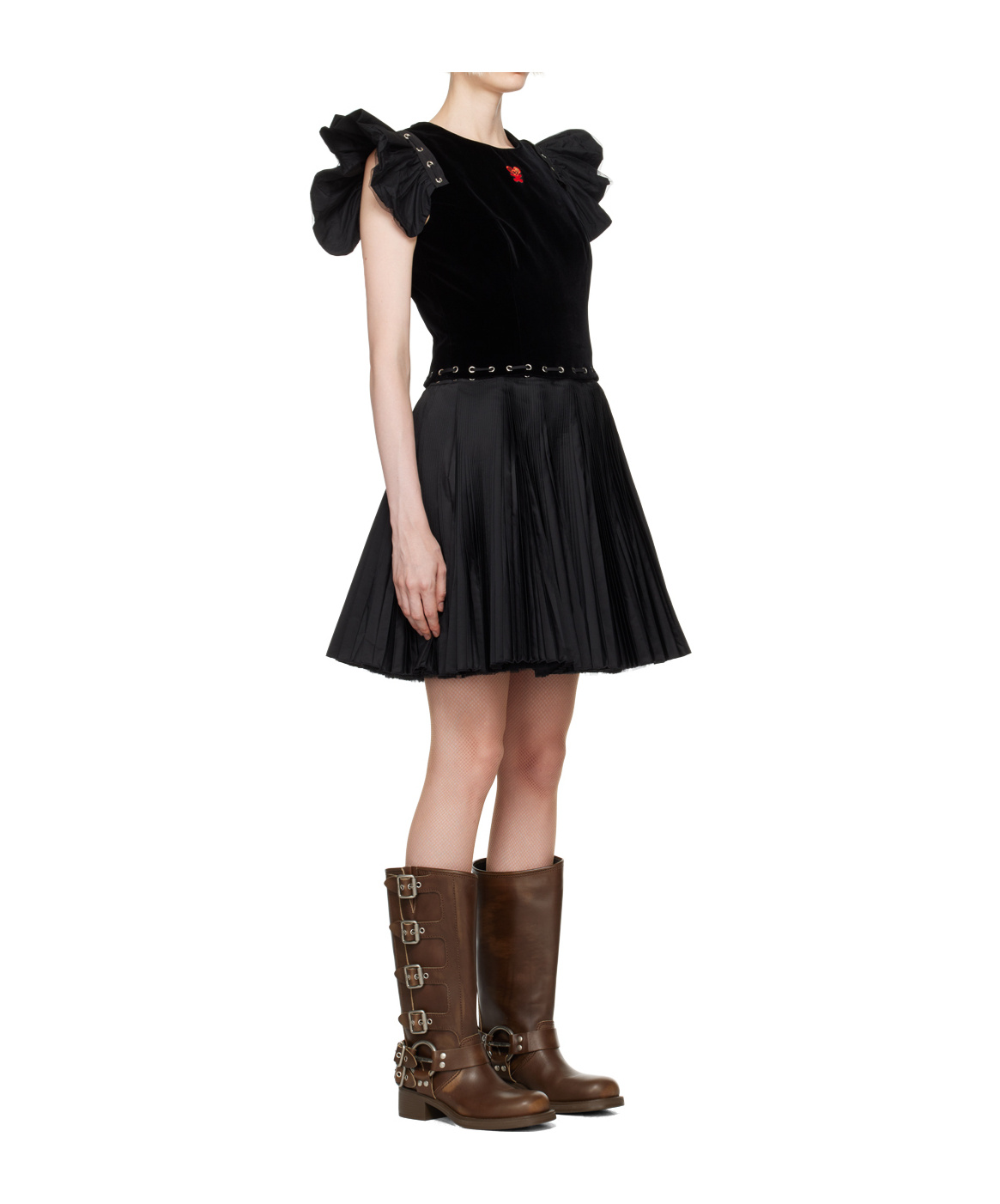 Chopova Lowena Moxie Mini Dress In Black