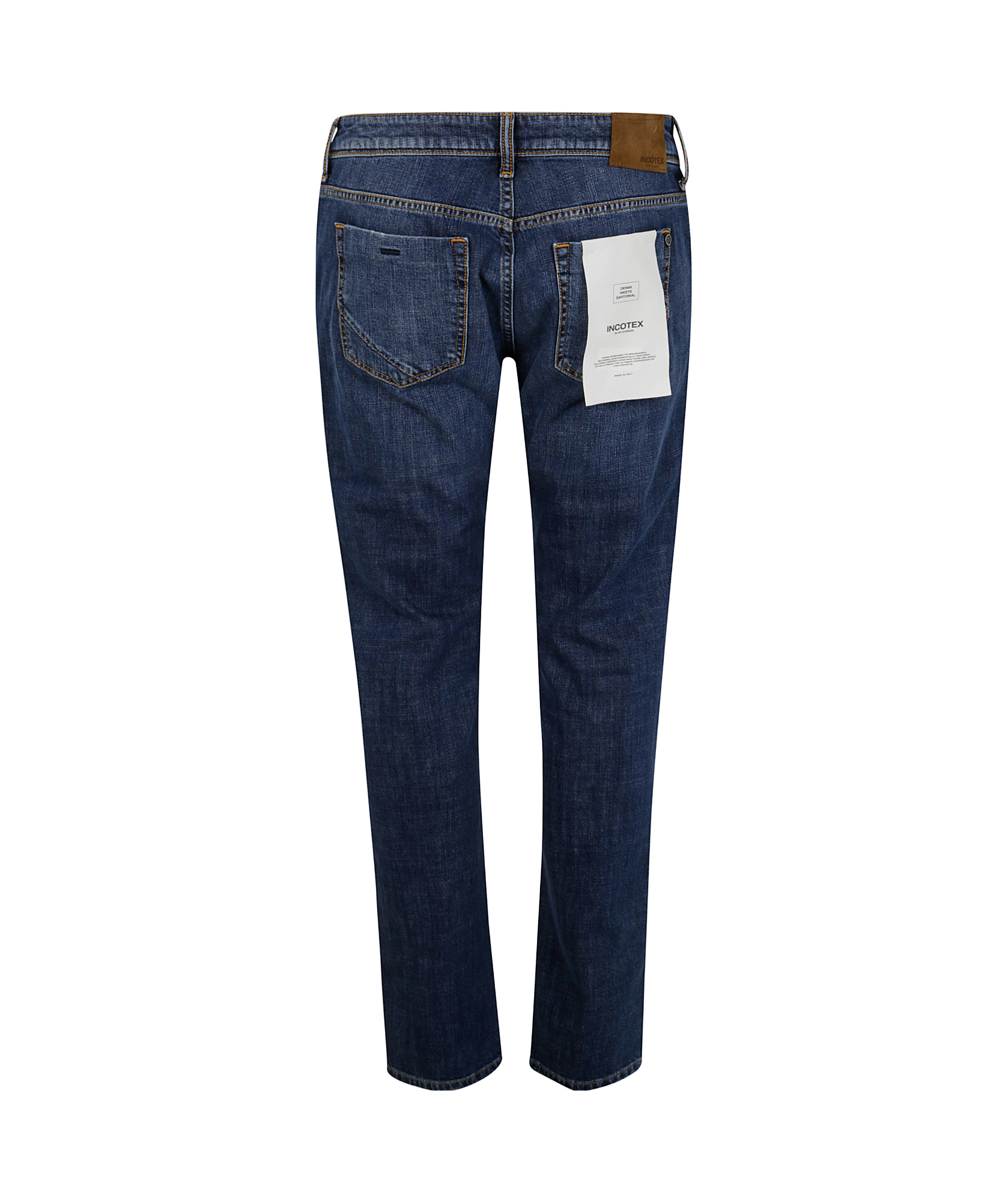 Incotex Belt Loop Jeans In Blue