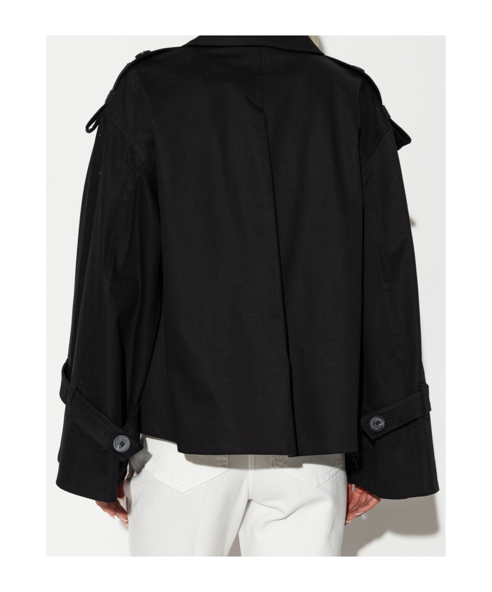Shop By Malene Birger Double-breasted Jacket In Black