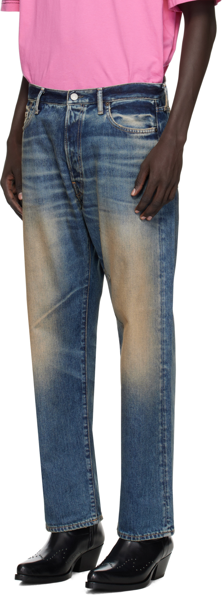 Acne Studios Multi-pocket Jeans In Blue