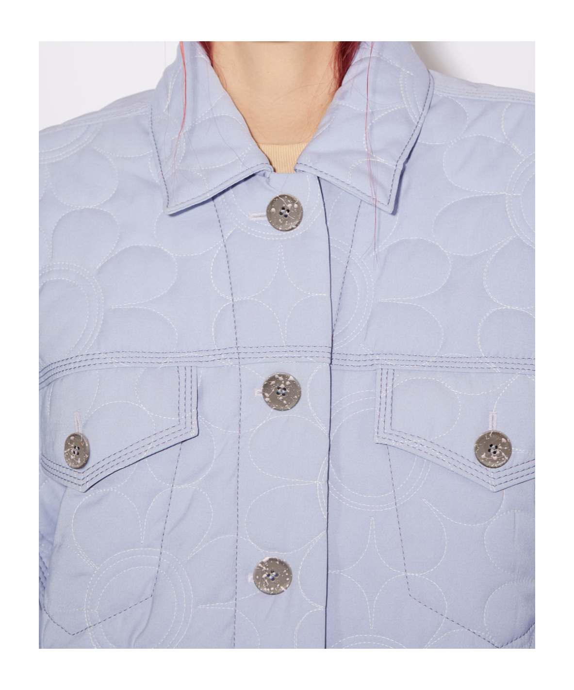Acne Studios Floral-embroidered Denim Jacket