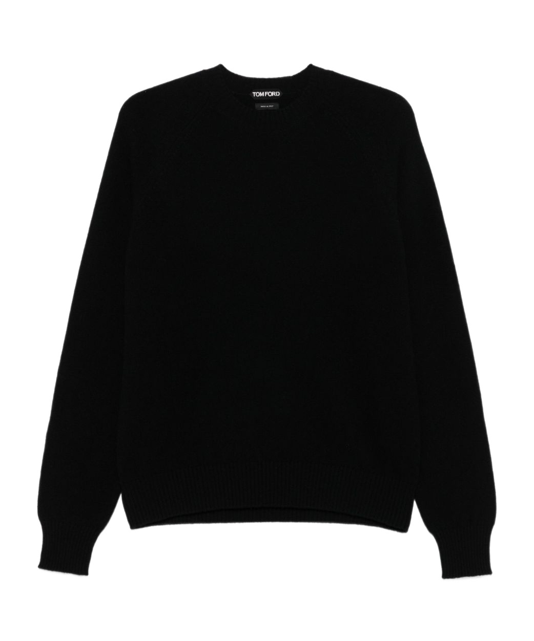 Tom Ford Black Fine Wool Crew Jumper