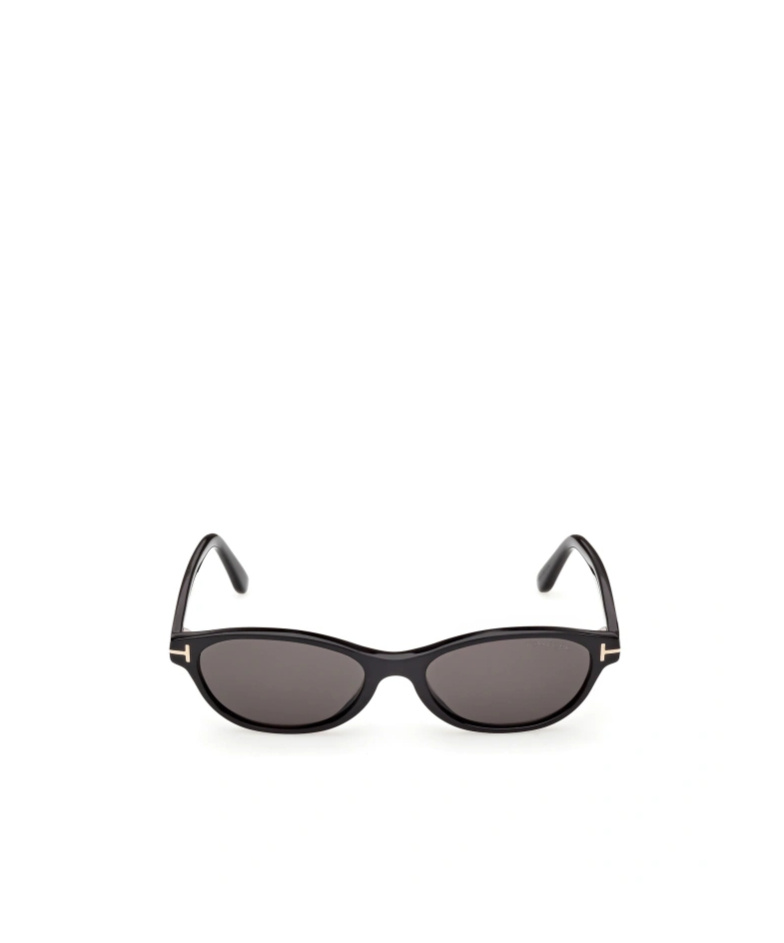 Tom Ford Eyewear Oval Frame Sunglasses In Black