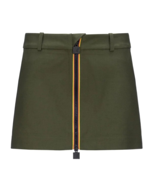 K-way Mini Skirt In Green