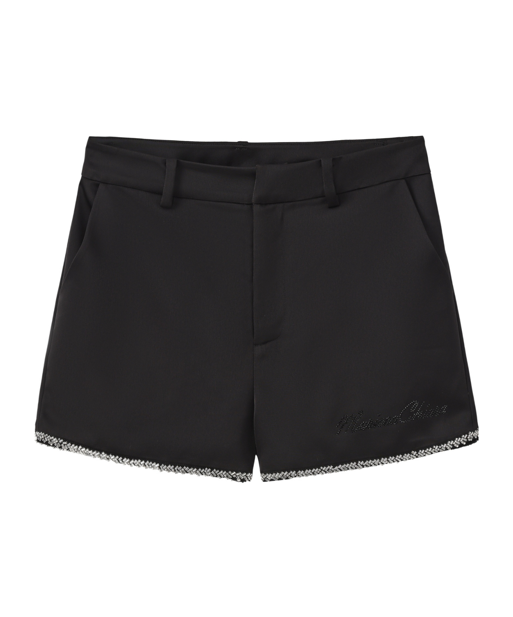 Marissa Chiara Belt Loop Shorts In Black