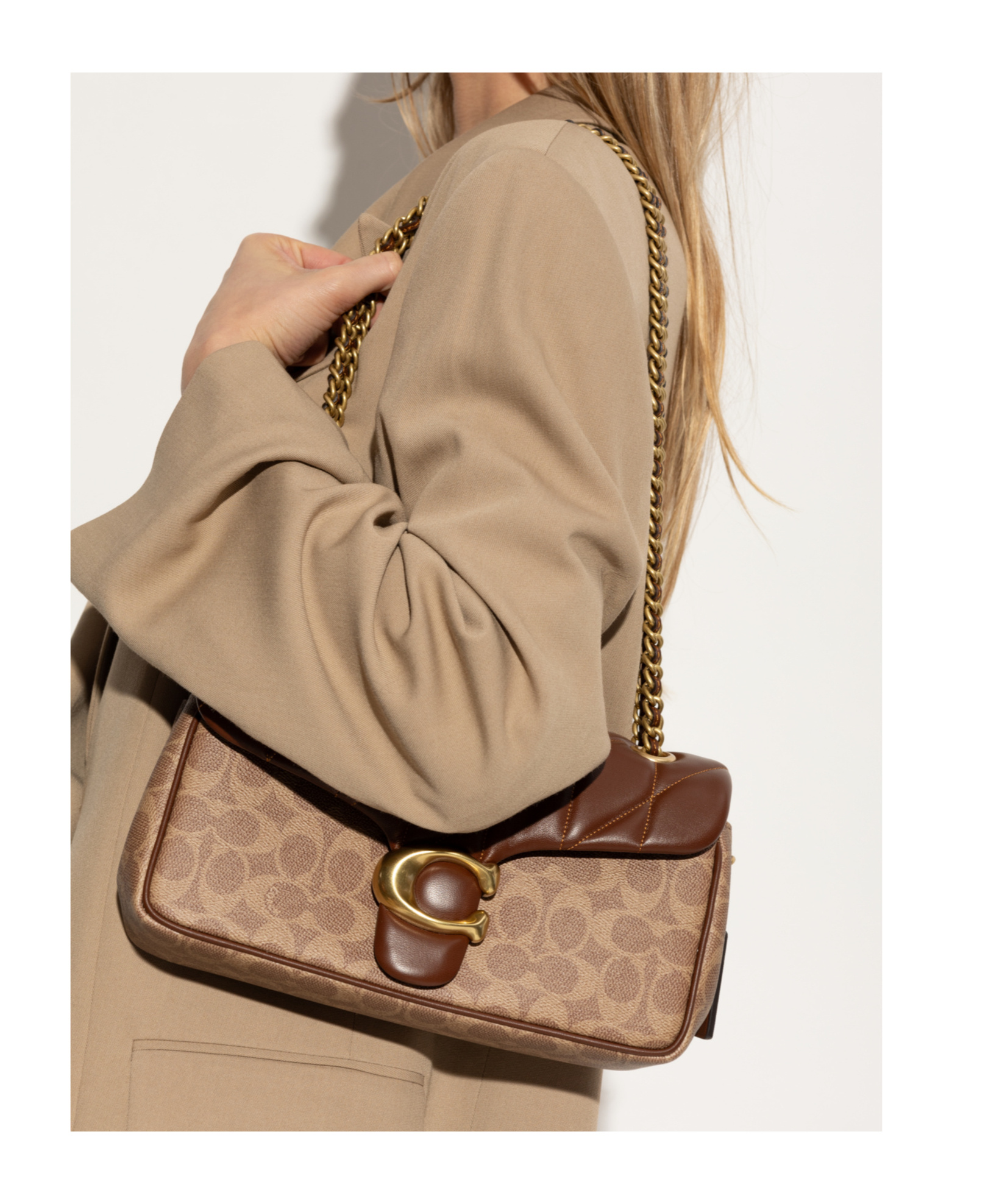 Shop Coach Tabby Shoulder Bag In Brown