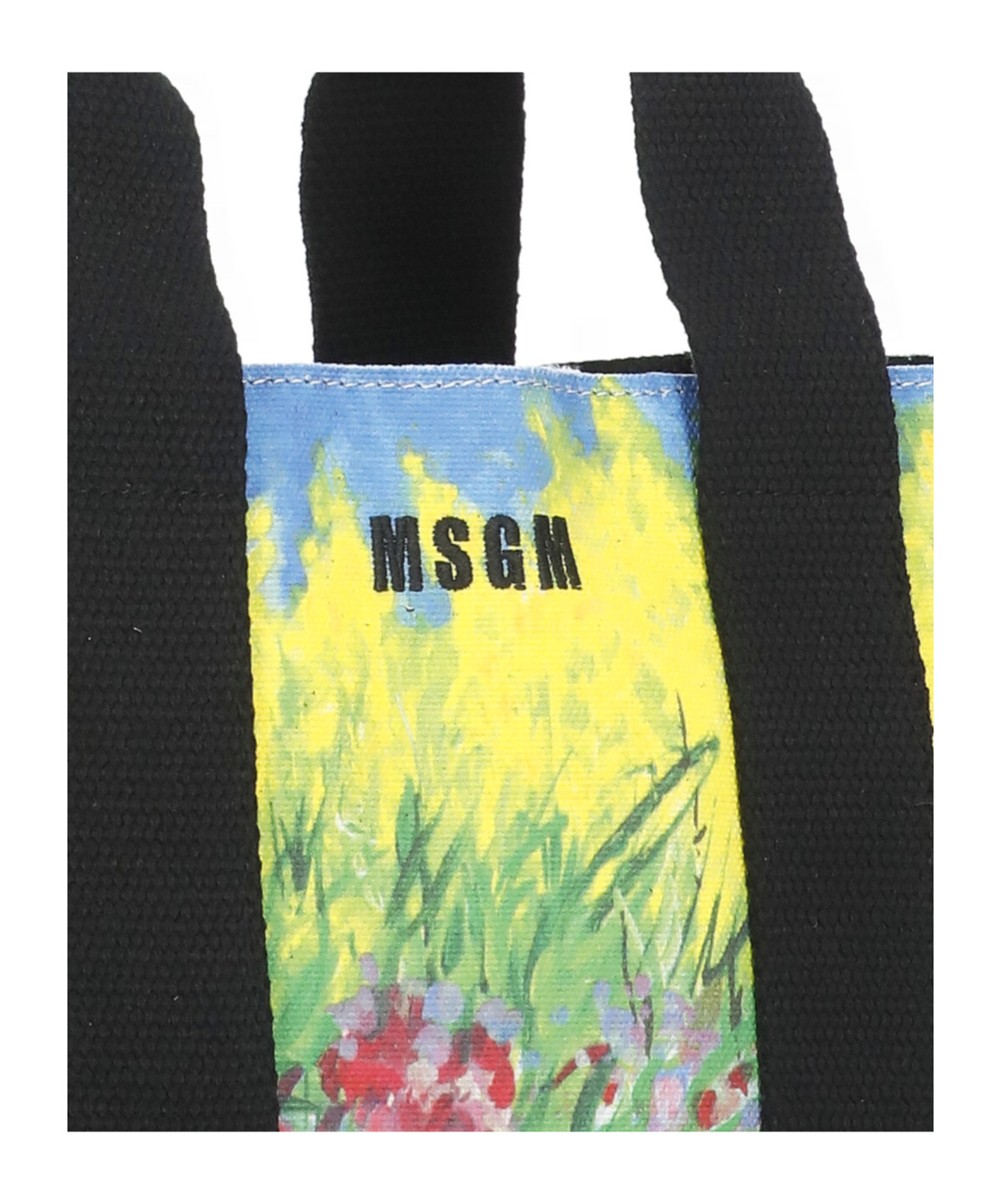 Shop Msgm Printed Tote Bag